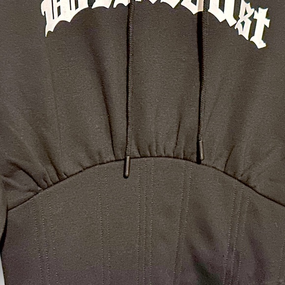 “West Coast” Bustier Cropped Hoodie NWT 🏷️ by- Forever 21 | Sz: M - Picture 7 of 15